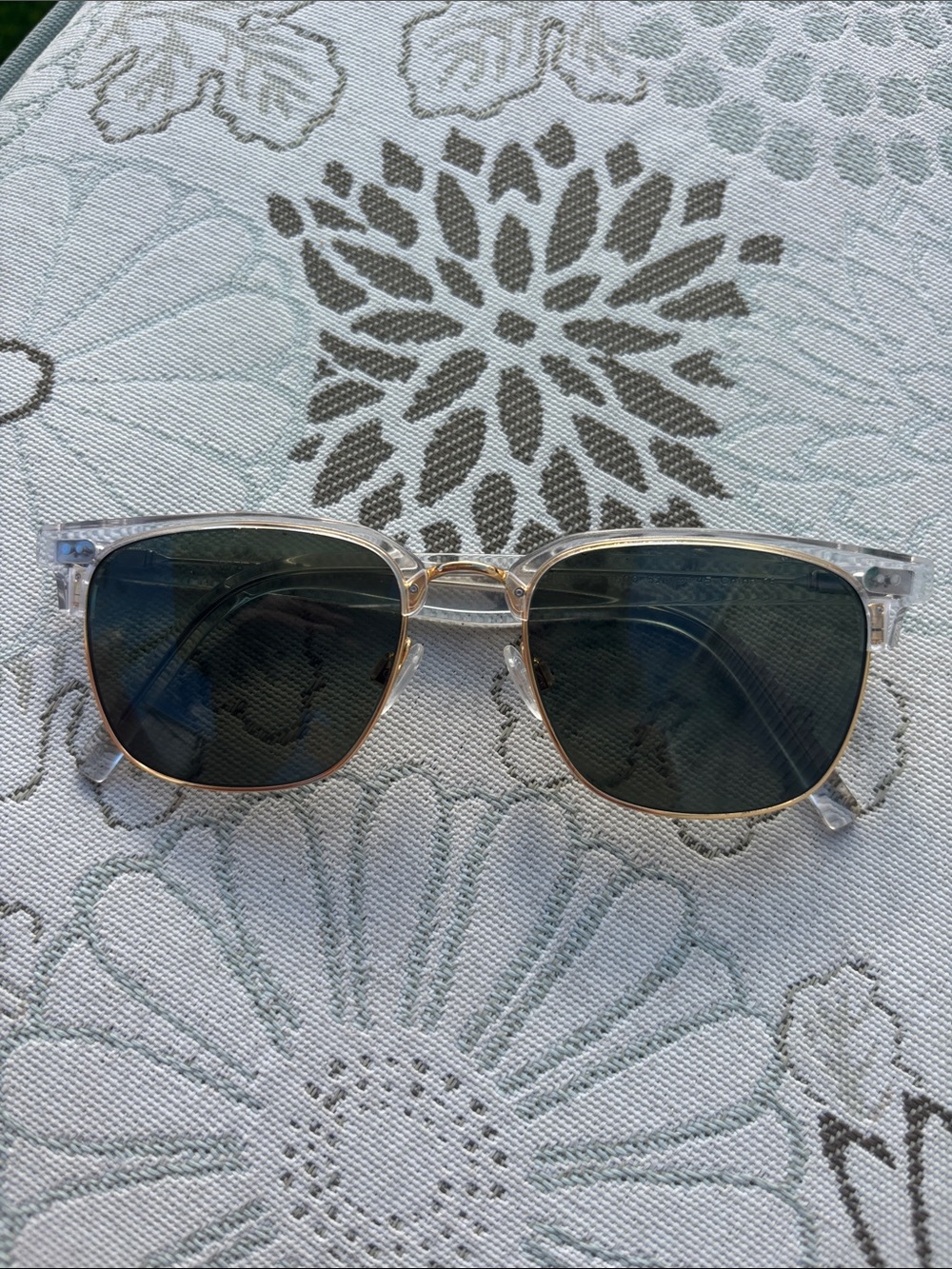 Warby Parker clear frame RX sunglasses